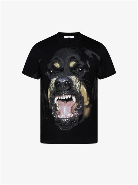 givenchy rottweiler dog shirt|givenchy t shirt with holes.